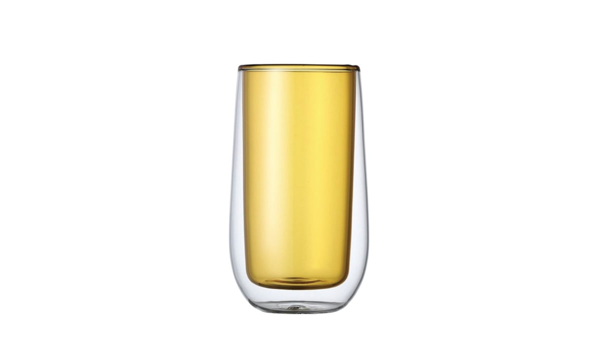 270ml Double Wall Glass Mug