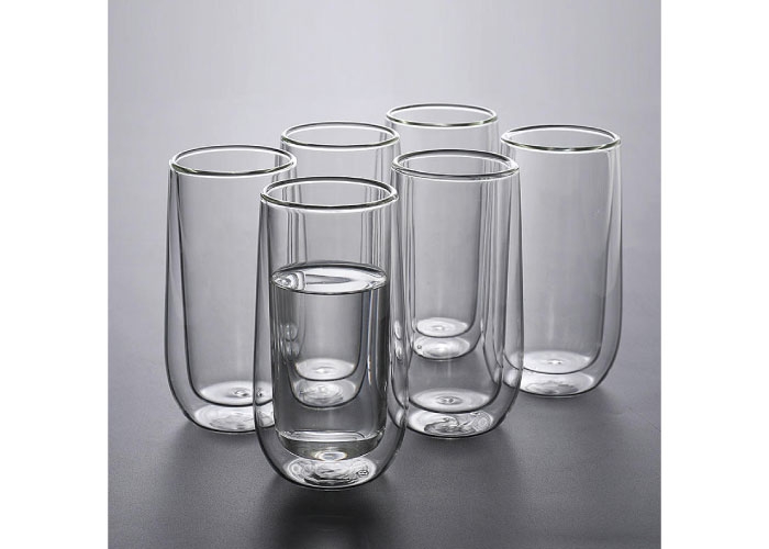270ml Double Wall Glass Mug