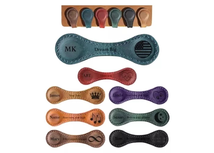 Leather Magnetic Bookmark